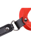 O-Ring Style Silicone Open Mouth Lip Gag Black Red Pink