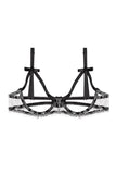 Fee et moi 1/4 Cup Bra and Crotchless Thong Set