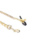 Leather Collar with Nipple Clamps Set