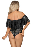 Off-shoulder Lace Bodysuit Lingerie