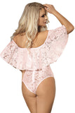 Off-shoulder Lace Bodysuit Lingerie