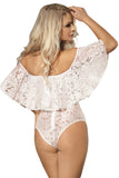 Off-shoulder Lace Bodysuit Lingerie
