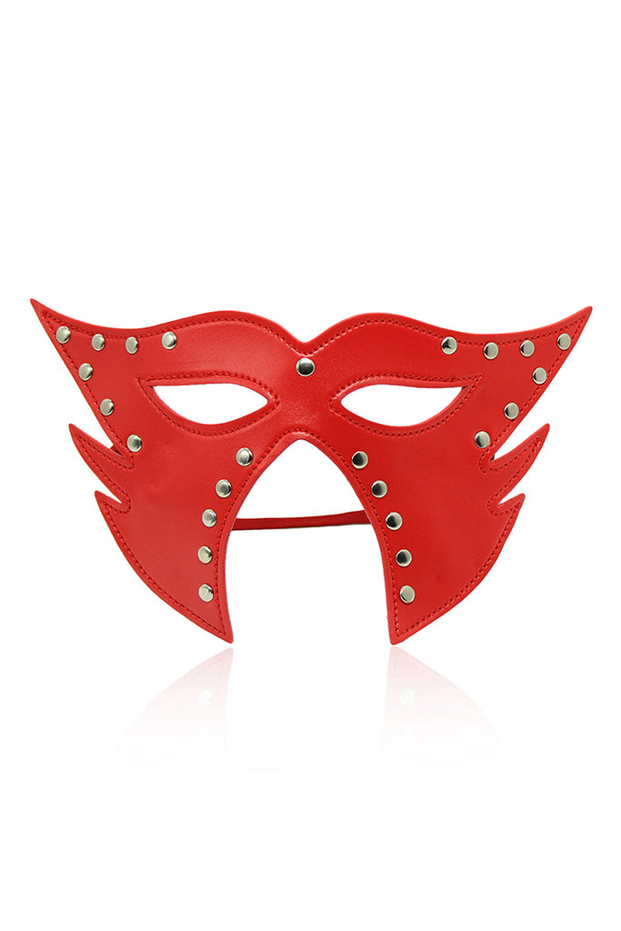 Leather Studded Prince Mask for SM Role play