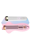 Leten Cute Pink Silicone Butt Plug with Finger Loop