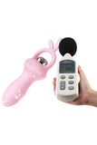 Leten Cute Pink Silicone Butt Plug with Finger Loop