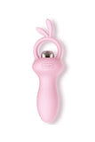 Leten Cute Pink Silicone Butt Plug with Finger Loop