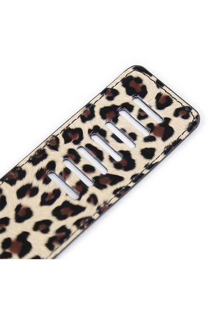 Leopard Printed Collar with Wrist and Ankle Cuffs