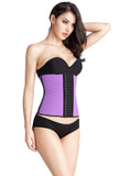 Waist Trainer with Latex Hook Closures 9 Steel Boned