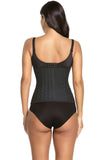 Black Nude Waist Cinching Bustier 25 Steel Boned
