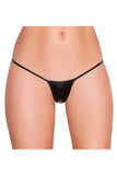 Faux Leather Shining G-String Sexy panties