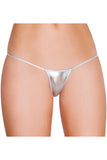 Faux Leather Shining G-String Sexy panties