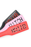 BITCH Letter Imprint Leather Slapper Spanking Paddle