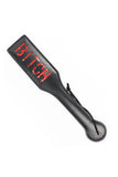BITCH Letter Imprint Leather Slapper Spanking Paddle
