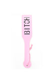 BITCH Letter Imprint Leather Slapper Spanking Paddle
