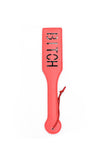 BITCH Letter Imprint Leather Slapper Spanking Paddle
