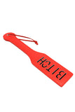 BITCH Letter Imprint Leather Slapper Spanking Paddle