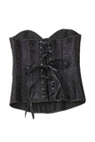 Bride Waist Training Corset Steel Boned Bustier Black White