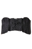 Bride Waist Training Corset Steel Boned Bustier Black White