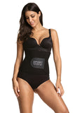 Waist Training Back Support Fitness Belt - Black Pink