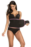 Waist Training Back Support Fitness Belt - Black Pink