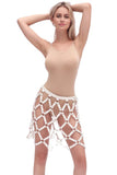 Leather Studs Cage Harness Skirt