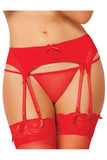 Sexy Bowknot Decorated Garter Belt Set