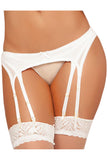 Sexy Bowknot Decorated Garter Belt Set