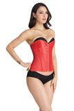Long Overbust Floral Jacquard Corset