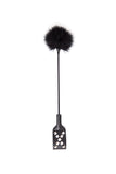 XO Letters Printed Petite Feather Tickler Black