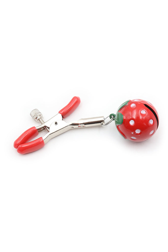 Strawberry Bell Nipple Clamps