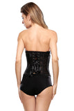 Waist Training Mesh Cincher Corset White Black
