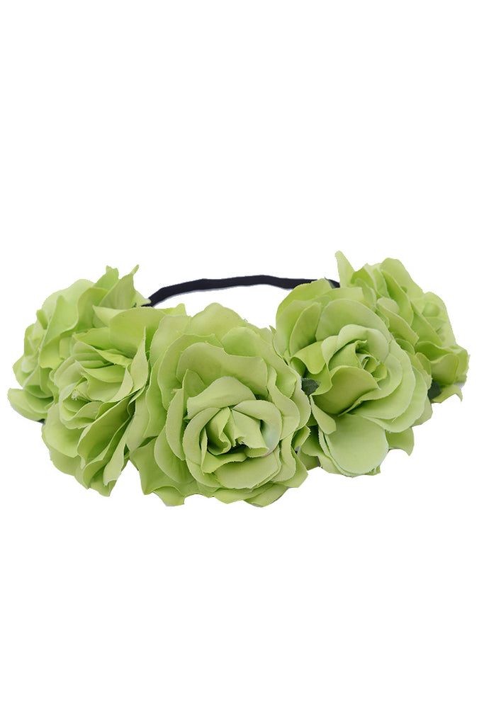 Fabric Rose Flower Crown Ideal Lingerie Accessory