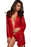 Lace See-Through Robe