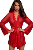 Lace See-Through Robe