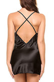 Satin Lace Babydoll and Thong