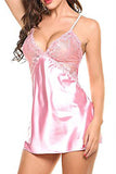 Satin Lace Babydoll and Thong