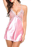 Satin Lace Babydoll and Thong