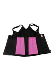 Plus Size Neoprene Waist Trainer with Zipper and Hooks  6 Steel Boned Rose Red