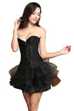 Steel Boned Floral Jacquard Bride Corset