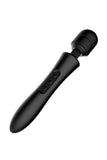 Waterproof Rechargeable Wand Massager Vibrator Black White