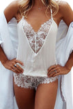 Lace Sheer Halter Bodysuit
