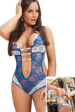 Contrast Color Patchwork Bodysuit