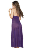 Backless Halter Sheer Maxi Dress
