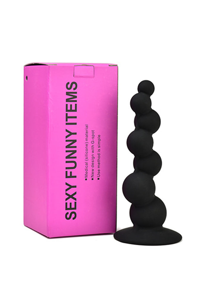 Innovative Beaded Butt Plug Silicone Sex Toy