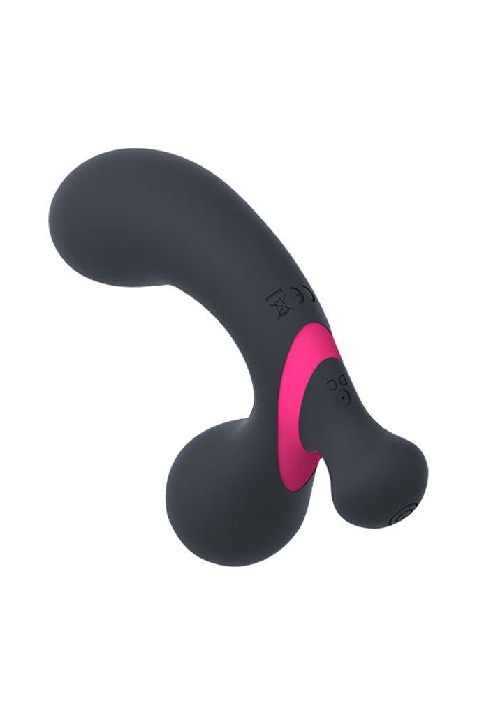 Remote Control Rechargeable Prostate Vibrator Black
