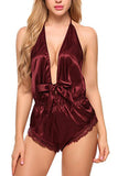 Deep V Neck Backless Bodysuit