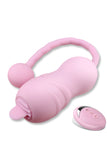 Remote Control Rechargeable Tongue Sensation Love Egg Vibrator Pink