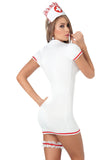 Zip-Front Nurse Cosplay Costume