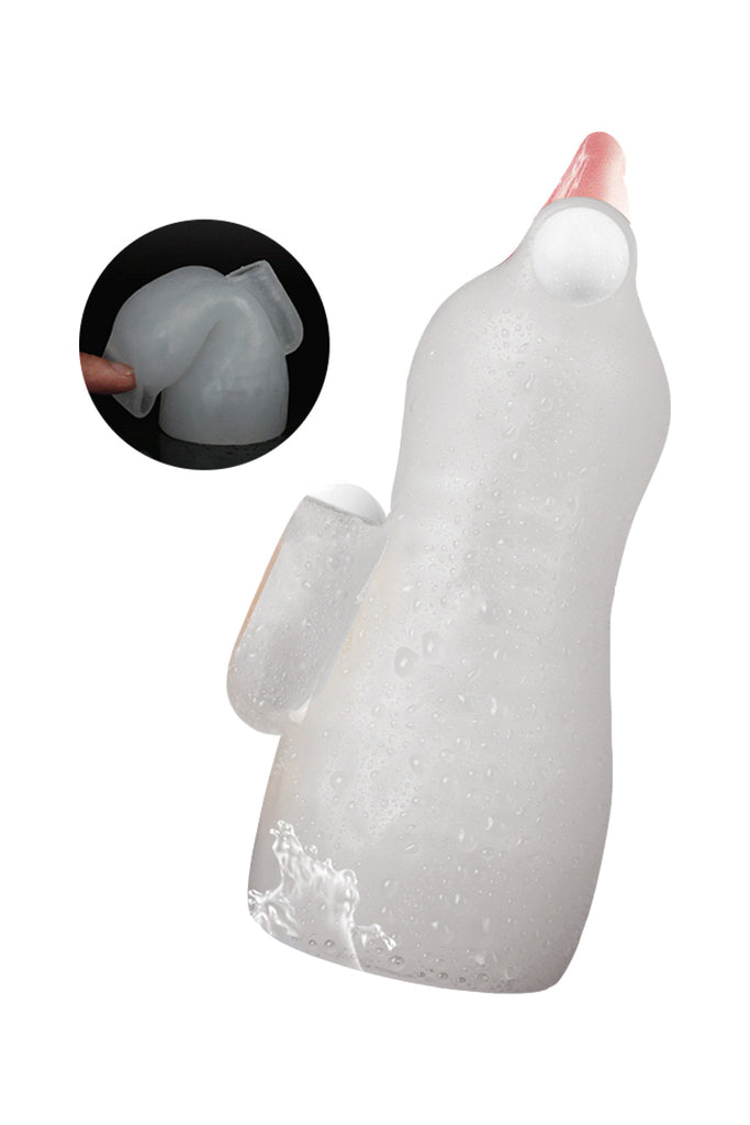 LETEN Super Stretchy Male Masturbator Cup with Compitable Bullet Vibrator