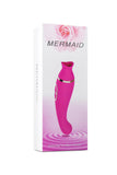 Mermaid Rechargeable Suction Vibrator Clitoral Stimulator Rose Red